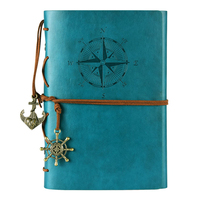 Cahier en cuir véritable à reliure spirale A6 vintage personnalisable Journal de voyage à feuilles mobiles carnet de croquis Journal pour les cadeaux scolaires