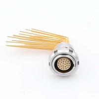 MOCO circulaire ECG 12 broches femelle Push Pull connecteur Applicable à 90 degrés Angle aiguille noyau de la carte de Circuit imprimé