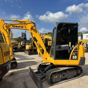 Excavadora Usada Komatsu PC58-7 de 5 Toneladas en Buen Estado con Pulgar Hidráulico, Motor, Caja de Cambios y PLC - Product Image 1