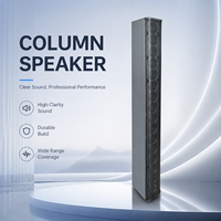 Haut-parleur colonne Line Array tout aluminium 320W pour églises, auditoriums, salles de conférence, bars et salons, garantie 3 ans