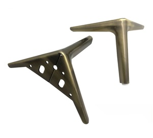 Pieds de meubles en acier inoxydable doré noir chromé de haute qualité Pieds de lit de commode - Product Image 1