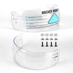 Wholesale Good Quality Transparent Unisex PC Material Adult Anti-scratch Anti-fog Ice Hockey Visor Goggles V1 Model Guangdong - Product Image 2