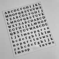 Stiker Huruf Laser Aurora Bahasa Inggris dari Pabrik Jinyu, Dekorasi DIY, Stiker Huruf dan Angka A-Z