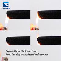 Sangles de gestion des câbles à crochet et boucle résistantes au feu dos à dos Attaches magiques auto-adhésives de 10mm pour l'organisation des lignes de données