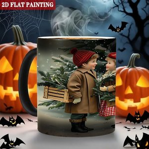 Taza que Cambia de Color, Negra Esmerilada, 11oz, Cerámica, para Impresión, para Fiestas y Vajilla - Product Image 6