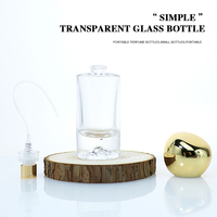 Flacon de parfum rond en verre rechargeable personnalisé avec option de gravure, capacités de 30 ml/50 ml/100 ml, couleurs personnalisées