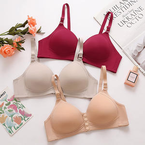 Nouveau soutien-gorge de maternité gothique <span class=keywords><strong>grande</strong></span> <span class=keywords><strong>taille</strong></span> à boucle frontale, anneaux en acier, push-up, fermeture latérale, bonnet fin, soutien-gorge à boutons pour - Product Image 3