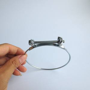 Grande pince à ressort personnalisée en fil d'acier à simple bobine à <span class=keywords><strong>double</strong></span> <span class=keywords><strong>oreille</strong></span> pince à <span class=keywords><strong>double</strong></span> anneau en acier inoxydable 304 - Product Image 2