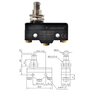 Factory Supply 2023 Hot Selling Type Mini Type Panel Mounted Plunger <strong>Micro</strong> <strong>Switches</strong> 3 Pins Copper <strong>Screw</strong> <strong>Terminal</strong> <strong>Micro</strong> <strong>Switch</strong> - Product Image 6