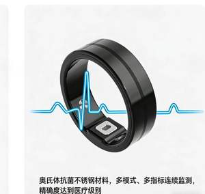 Anel Inteligente com Detecção de <span class=keywords><strong>ECG</strong></span>, Detecção de Glicose no Sangue, Gestão de Emoções, Monitoramento de Frequência Cardíaca, NFC e Proteção Integrada - Sucesso de Vendas Internacional - Product Image 4