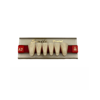 Fausses dents dents en résine acrylique dentaire antérieure 2-lay dents de prothèse synthétique supérieure/inférieure