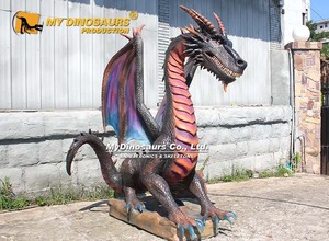 MY DINO Haunted House Large Moving Animatronic <span class=keywords><strong>Dragon</strong></span> para eventos - Product Image 6