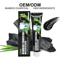 CHIC BEAUTE OEM Dentifrice Personnalisé au Logo, Sans Fluorure, Menthe, Dents Fortes, Blanchiment Naturel, Charbon de Bambou Noir, Soin Buccal