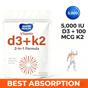 OEM <span class=keywords><strong>Vitamin</strong></span> D3+K2 60 Kapsul <span class=keywords><strong>Softgel</strong></span> untuk Dewasa dengan Dukungan Imunitas dan Umur Simpan 24 Bulan - Product Image 3