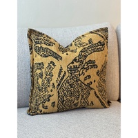 Ensemble de coussins décoratifs matelassés en coton et lin jacquard, projet DIY, abstrait géométrique moderne, broderie personnalisable, pour canapé et chambre