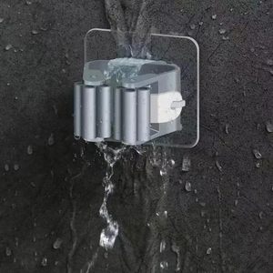 Support mural pour balais et serpillères à ventouse, clips sans trace, design étanche pour <span class=keywords><strong>rangement</strong></span> salle de bain et cuisine - Product Image 6
