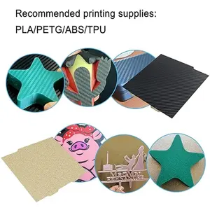 Elegoo Neptune 4 Plus/QIDI Accessoires d'imprimante 3D X-Max3 double face 330x330mm Plaque de construction PEI texturée en acier à ressort X5SA <span class=keywords><strong>PEY</strong></span> - Product Image 3