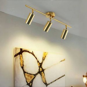 Faretto a Binario Nordic Gold in Alluminio LED per Soggiorno, <span class=keywords><strong>Sala</strong></span> da <span class=keywords><strong>Pranzo</strong></span>, Spogliatoio, Negozio di Abbigliamento, Bar, Pub, Gioielleria - Product Image 3