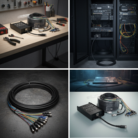 Câble audio numérique optique à faible bruit avec connecteurs XLR mâle-femelle, résolution 4K/1080P