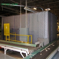 Rideau Acoustique Industriel MQ de Haute Qualité, Barrière Anti-Bruit pour Autoroute avec Bâche en PVC et Tissu, Isolation Phonique 17-28dB