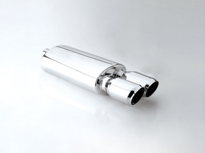 Punte di scarico marmitta di scarico tubi di coda Mute assorbe il suono acciaio inossidabile la dimensione argento può essere personalizzata W211 2 anni - Product Image 5