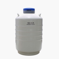 Conteneur d'azote liquide 35L YDS-35-80 avec 6 canisters de 276 mm pour le stockage du sperme animal
