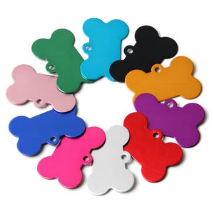 Différentes formes de couleur en aluminium anodisé métal sublimation gravi laser collier nom étiquette personnalisé chat Pet ID chien étiquette avec faible quantité minimale de commande - Product Image 2
