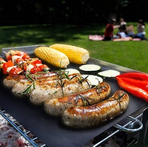 Hot Sale Non-Stick Reusable <strong>BBQ</strong> <strong>Grill</strong> <strong>Mats</strong> Heat Resistant PTFE <strong>Grill</strong> <strong>Mat</strong> Charcoal Cooking Baking - Product Image 3