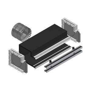 Kit de Plenum Rectangular con Ductos de Espuma de Poliuretano, 5 Zonas, 3 Ranuras Ocultas, Montaje en Techo, 300 mm de Longitud, Diseño Minimalista para Hogar y Oficina - Product Image 3