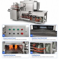Machine entièrement automatique de brûlage des têtes et des pattes de mouton pour abattoir