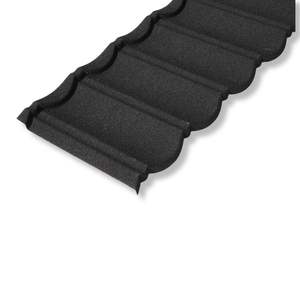 Tuiles de toit <span class=keywords><strong>en</strong></span> métal revêtues de pierre de style plat chinois |   Imperméable, ignifuge, coupe-vent, durable |   Modèle moderne pour entrepôt d'atelier de temple - Product Image 3