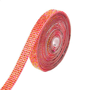 1 см ширина самоклеящаяся Смола горный хрусталь стикер ленты Ab Цвет Алмазная отделка ленты поделки своими руками автомобиля Подарочная коробка мебельная фурнитура - Product Image 6