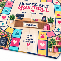 HEART STREET BOUTIQUE Boutique de cadeaux pour la Saint-Valentin Jeu de société éducatif pour couples avec des caractéristiques éco-responsables