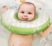 Bouée gonflable imperméable en PVC pour bébé nouveau-né, jouet de bain pour enfant, design rond pour baignoires et spas pour bébés