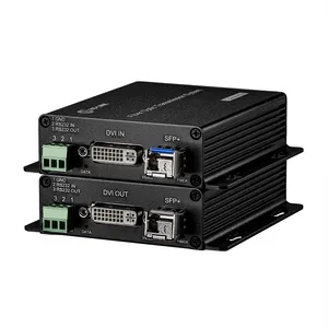 DVI Over Fiber Optic Converter No Delay Loss Optical Fiber Extender