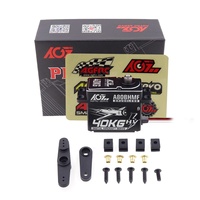 AGFRC CNC 40kg Couple 0.085sec Vitesse Titanium Gear 25T Brushless Digital 4.8-8.4V RC Servo pour avion RC
