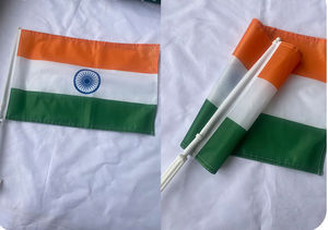 Banderas Duraderas para Automóvil de 12x18 Pulgadas, Impermeables por Ambos Lados, Material de Poliéster 100D con Asta de Bandera - Product Image 3