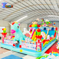 Château Gonflable en PVC Personnalisable en Usine avec Parc de Rebond et Trampoline, Aire de Jeux Extérieure - Haute Qualité, Garantie 1 An