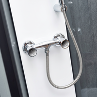 Cabine de douche intelligente anti-buée avec cadre en alliage d'aluminium, cabine de douche intelligente pour personnes âgées, design de salle de bain