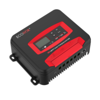 Contrôleur de charge solaire MPPT 40A Contrôleur de charge de panneau solaire 12V 24V Auto pour système d'éclairage public domestique AGM LiFePO4 Batterie