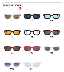 Thời trang PC UV400 kính mát tiktok Hot Bán unisex Eyewear bán buôn nhà máy giá rẻ Kính mát biểu tượng tùy chỉnh - Product Image 6