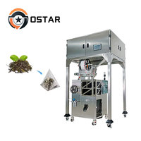 Machine d'emballage automatique de sachets de thé triangulaires, machine d'emballage de sachets de thé pyramidaux, machine d'emballage de sachets de thé intérieur et extérieur
