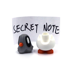 Blob Pigeon Magnetic Foot <b>Mini</b> Desktop Decor 3D <b>Printed</b> Irregular Shape Office Accessory - Product Image 2