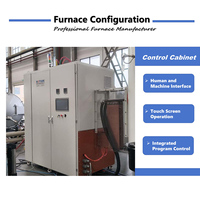 Horno de grafitización de alta temperatura programable por PLC con protección de gas inerte de alto vacío para tratamiento térmico de material de ánodo de SiC