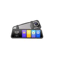 Rétroviseur de voiture avec écran 10 pouces 2K HD, vision nocturne, enregistreur vidéo, 2 caméras, écran IPS 170°, 12-24V, WiFi intégré 24H