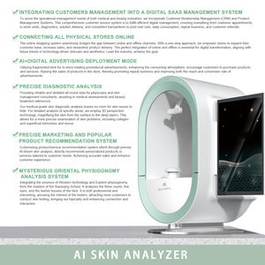 Équipement de beauté intelligent AI Diagnostic d'image numérique 3D <span class=keywords><strong>Dermatoscope</strong></span> Scanner de visage Analyseur de peau Facial - Product Image 2