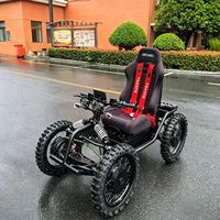 Buggy électrique tout-terrain à 4 roues Leodoo avec design pliable, lumières LED, freins hydrauliques, autonomie de 60 à 80 km