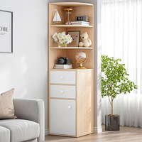 Commode triangulaire moderne en bois massif pour chambre à coucher en ardoise à vendre Commode d'angle personnalisée pour la maison