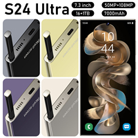 Teléfono Móvil S24 Ultra Movil5G Barato al por Mayor, 7.3 Pulgadas, 8000 mAh, 16 GB, 1 TB, Pantalla Completa, Versión Global, OTG HD CE