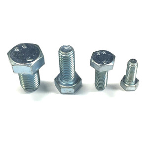 สลักเกลียวหกเหลี่ยมเหล็กกล้าคาร์บอน ASTM A307 ชุบสังกะสี สำหรับงานหนัก - Product Image 1